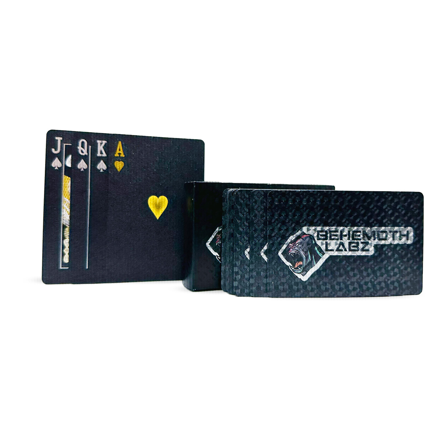 Black Foil Waterproof Playing Cards - Image 4